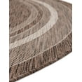 thumbnail image 5 of Unique Loom Outdoor Border Collection Area Rug - Soft Border (2' 7" x 4' 1" Hearth Brown/Ivory), 5 of 6