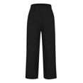 thumbnail image 4 of IDALL Linen Pants Women Petite Pants Women Spring And Summer Casual Cotton And Linen Long Pants Baleaf Pants Women Summer Pants Black M, 4 of 6