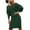 Green, variant on LLYwey s Dresses for Wedding Guest Casual Knit Dress Long Sleeve Hip and Waist Dress Long Sleeve Collar Dress New Cocktail Dresses Blue M