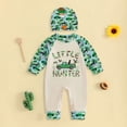 thumbnail image 2 of Ulanda Newborn Baby Boy Clothes Outfits Letter Printed Romper Pants Set Infant Baby Boy Clothing 0 3 6 9 12 18 Months (Green, 3-6 Months), 2 of 4