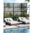 thumbnail image 4 of Kojooin 72" H × 40" W Metal Privacy Screen Freestanding for Outdoor Patio - Heavy-Duty Rust-Resistant Decorative Fence Panel | Weatherproof Design | Patio Privacy Screen, 4 of 8