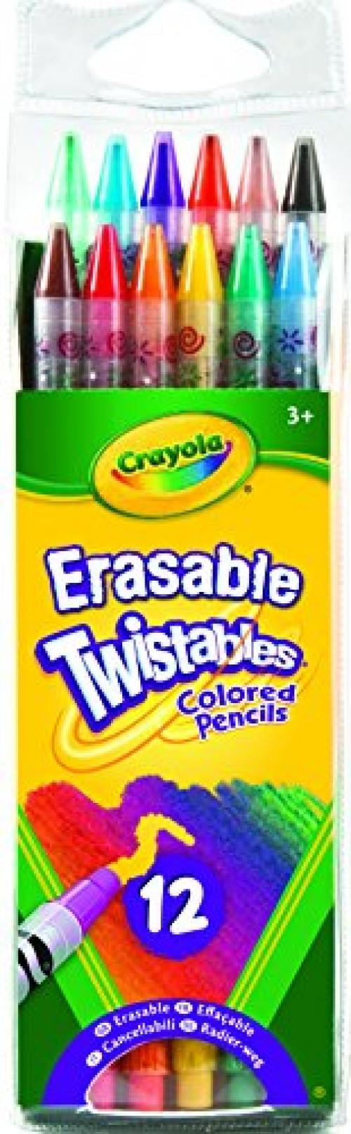 Download Crayola Twistable Erasable Colored Pencils, 12 Pack - Walmart.com - Walmart.com