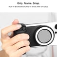 thumbnail image 4 of FlashBack Ring Light Shutter Grip with Wireless Shutter, Adjustable LED, and Magnetic Attachment – Black – Compatible with iPhone & Android, 4 of 10
