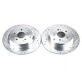 thumbnail image 2 of Power Stop Rear Pair of Drilled and Slotted Brake Rotors JBR1332XPR Fits 2016 Honda Odyssey, 2 of 4