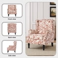 thumbnail image 6 of DREAMSIDEA Wingback Accent Chair with Nailhead Trim & Retro Wood Legs,Morden ArmChair for Living Room-Rococo Orange, 6 of 6