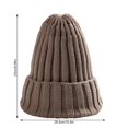 thumbnail image 2 of Minnieouse Sombrero Unisex mezclas de algodón sólido cálido HIP HOP sombreros de punto hombres gorras de invierno mujeres Skullies gorros para Sombreros caqui claro Minnieouse AP000123-06, 2 of 6