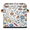 Multicolor 4, variant on CURLYOOT Ball Game Sports Cube Storage Bin, 11 Inch Storage Cube Fabric Bin for Shelves, Foldable Clothes Organizer Baskets with Leather Handle for Closet Home