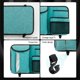 thumbnail image 5 of Bolsa de almacenamiento para el respaldo del asiento trasero del automóvil, organizador de bolsa para el maletero con múltiples bolsillos colgantes, almacenamiento automático, accesorios interiores, s, 5 of 8