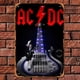 thumbnail image 3 of Placa de Metal Vintage de hierro, decoración de pared de pintura Rectangular de orquesta ACDC, 20x30cm, 3 of 9