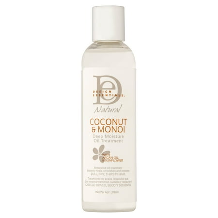 Design Essentials Natural Coconut & Monoi Deep Moisture Oil Treatment, 4 (Coconut Oil Best Natural Acne Treatment)