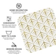 thumbnail image 3 of Lsque White And Gold Geometry Pattern 4" Drink Coasters Set of 4, PVC Leather Absorbent Coasters, Table Coaster Set Decorative Coffee Cup Coasters Housewarming Gift -Square, 3 of 6