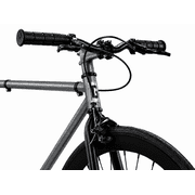 Golden Cycles Single Speed Fixie Bike – Lightweight Steel Frame, Flip-Flop Hub, 700c Wheels, Multiple Sizes & Deep V Rims (Asphalt, 45)