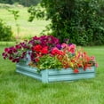 thumbnail image 5 of Sunnydaze 47" x 34.5" x 11.75" 2-Tier Green Galvanized Steel Outdoor Raised Garden Bed, 5 of 12