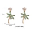 thumbnail image 2 of Boucles d'Oreilles en Noix de Coco Bohème, Style Plage Délicat, 2 of 5