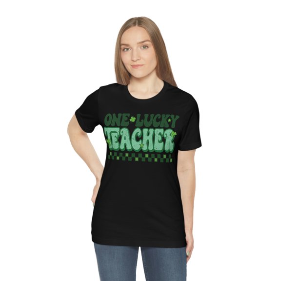 St Patricks Day Teacher Women Casual St. Patrick's Day Printed Cotton Retro