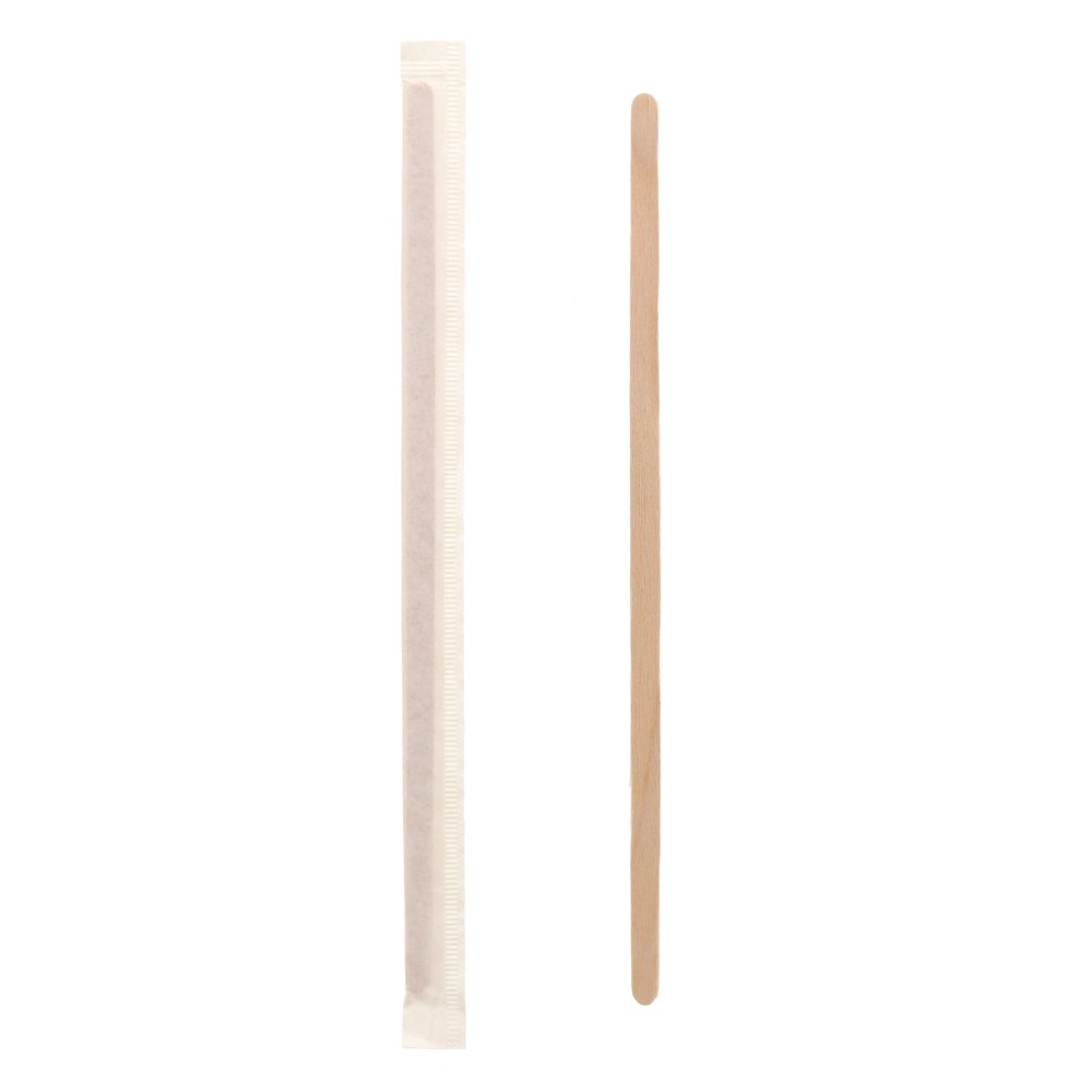 Royal 7.5" Individually Wrapped Wood Coffee Stirrers Case of 5000