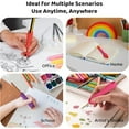 thumbnail image 6 of WuPing Silicone Pencil Grip, Ergonomic Writing Aid for Right or Left-Handed, 3.5 Inch Long, Multicolor, 6 Count, 6 of 8