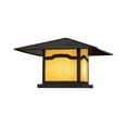 thumbnail image 2 of Meyda Tiffany 157156 Seneca 2 Light 14" Tall Pier Mount Post Light - Brown, 2 of 6