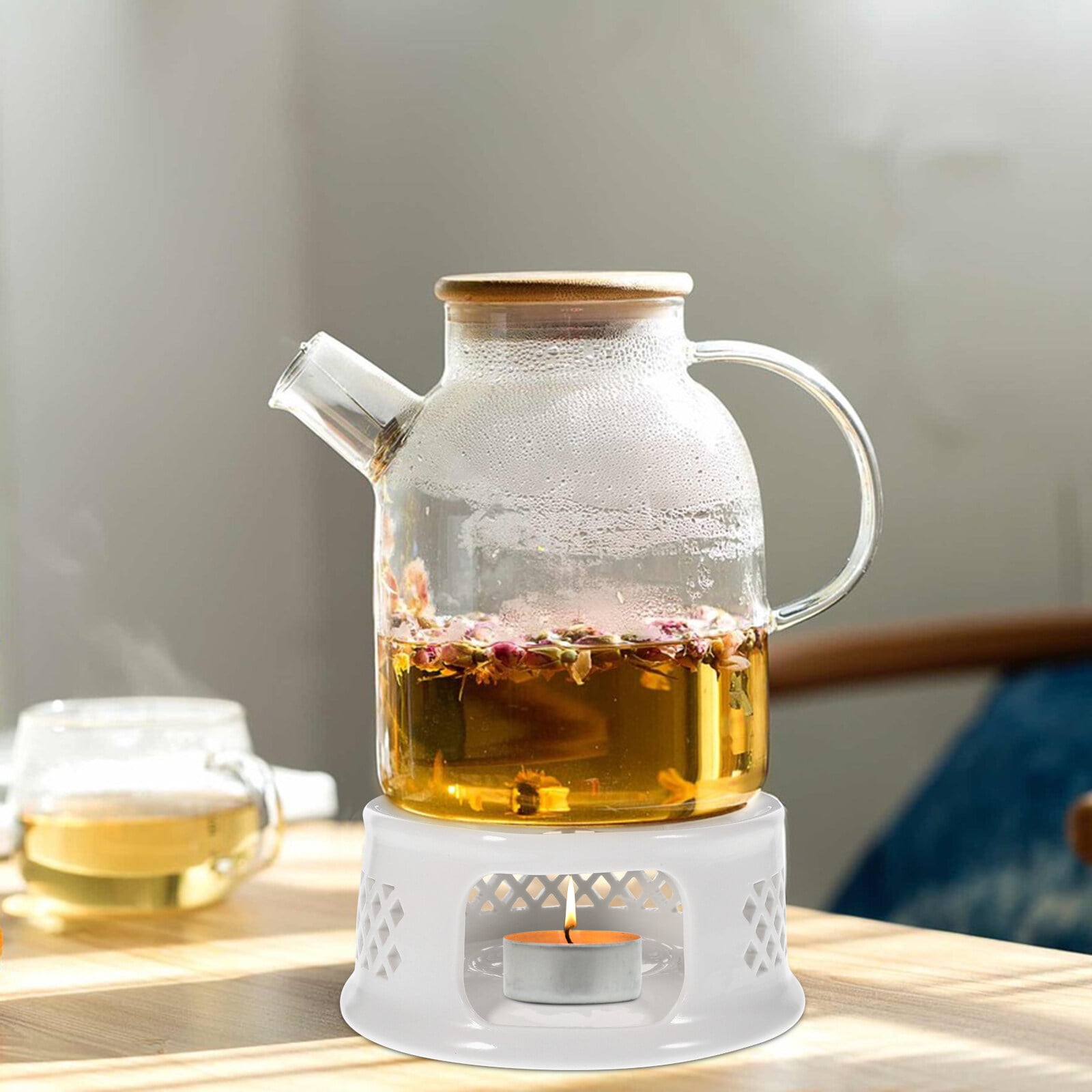 Ceramic Tea Warmer Portable Creative Teapot Warmer Tea Warming Tool