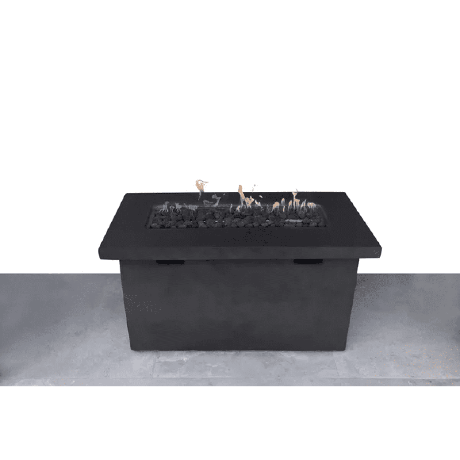 Newboti Furniture 25" H x 42" W Fiber Reinforced Concrete Propane Outdoor Fire Pit Table 25211
