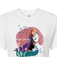 thumbnail image 3 of Disney Frozen 2 - Warms Hugs With Olaf - Juniors Cropped Cotton Blend T-Shirt, 3 of 5