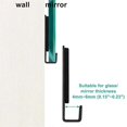 thumbnail image 2 of 10pcs Heavy Duty Mirror Hanging Kit, Heavy Mirror Mounting Hardware Mirror Clips for Wall Mounting, 2 of 5