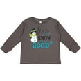 thumbnail image 3 of Inktastic Up to Snow Good with Snowman and Snowflakes Boys or Girls Long Sleeve Toddler T-Shirt, 3 of 5