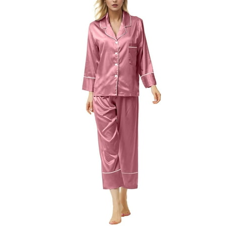 

Simu Silk Pajamas for Women Pajamas For Women Set Womens Pajamas Plus Size Pajamas For Women Casual Pajamas Women s Lace Suspenders Home Wear