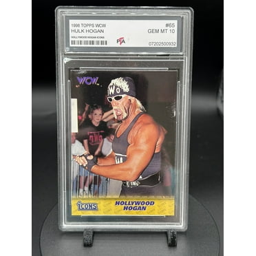 VINTAGE 1998 TOPPS NITRO WWE WCW NWO VERY RARE #65 HULK HOGAN "ICONS" VERY LOW POPULATION PROFESSIONALLY GRADED GEM MINT PTA 10