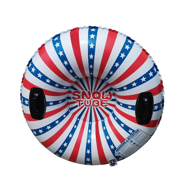 Eigraketly Anillo de esquí inflable, artesanía exquisita y resistente a desgarros, tubo de trineo para disfrutar de la aventura en la nieve Deportes de nieve Colores variados