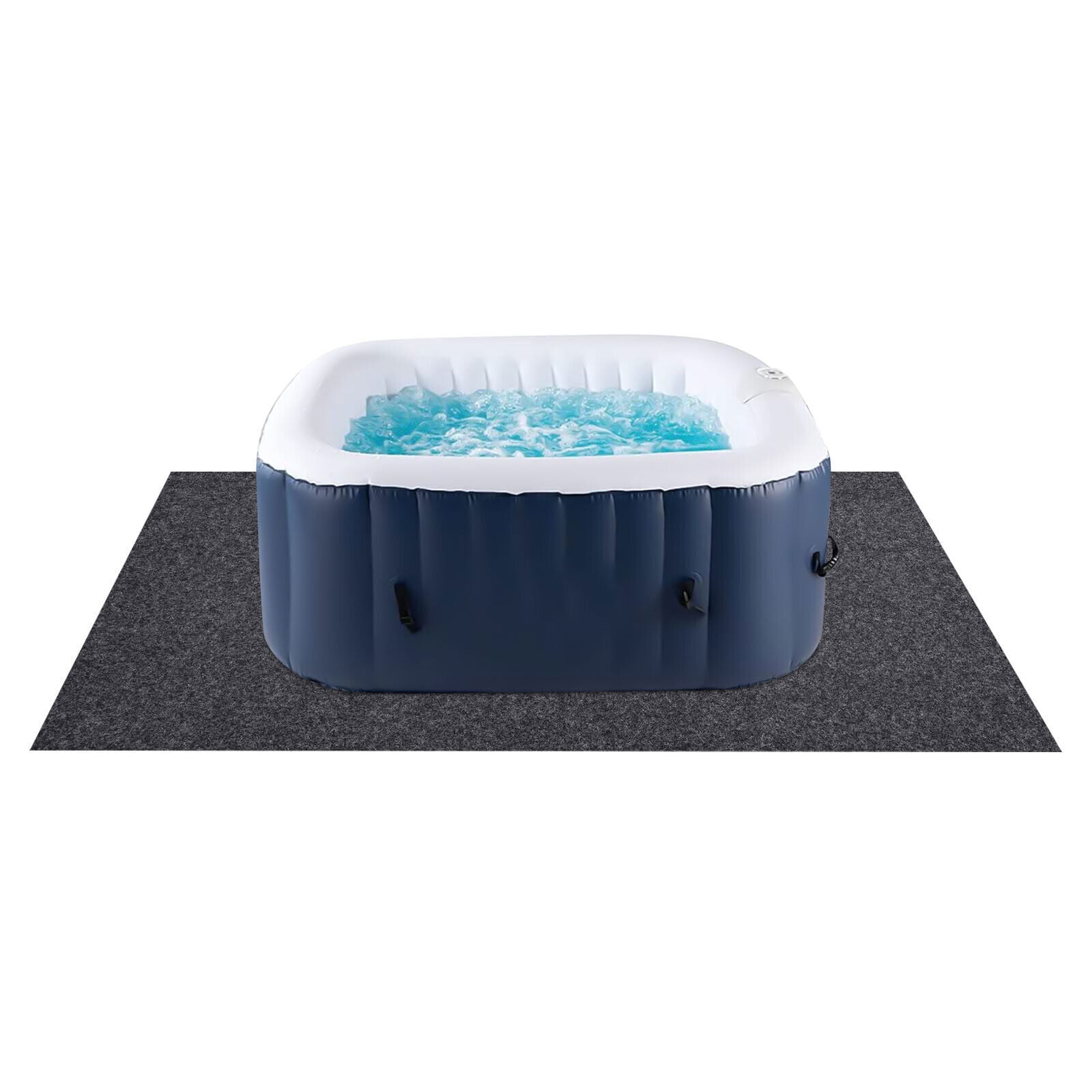 74x72 inch Home Equipment Mat for Protect The Outdoor Hot Tub Pool From Wear Foldabe