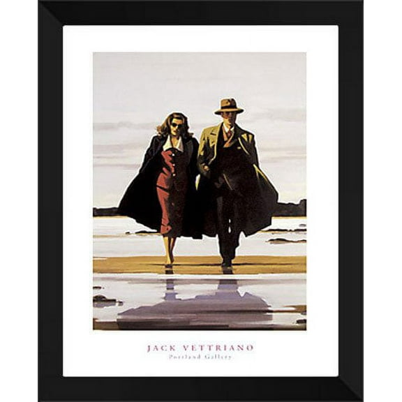 FrameToWall - Jack Vettriano Framed Art Print 24x32 "The Road to Nowhere"