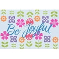 thumbnail image 2 of Prime, Marcus 24x17 White Modern Wood Framed Museum Art Print Titled - Joyful Flowers 1, 2 of 4