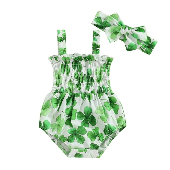 Bagilaanoe Newborn Baby Girl Rompers Print Sleeveless Bodysuit Headband 3M 6M 12M 18M Infant Spring One Piece Jumpsuit