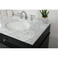 thumbnail image 3 of Elegant Decor Park Avenue 72" Metal MDF Marble Double Bathroom Vanity in Black, 3 of 7