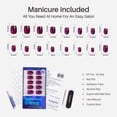 thumbnail image 5 of SHANGMENG Soft Gel Press on Nails Short Square Purple Cat Eye Press on Nails, Naturally Stick on Nails in 32PCS Reusable Fake Nails Kit with Glue,Amethyst, 5 of 9