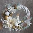 thumbnail image 2 of 1 paquete de ramas de pino artificiales de ratán blanco para Navidad, flores para decoración de puertas y árboles de Navidad, suministros para coronas navideñas, 2 of 5