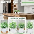 thumbnail image 6 of Inerposs Mini Artificial Potted Plants, Fake Plants for Home Decor, Office Desk Decor, Indoor Decorative Plants, Small Faux Greenery for Bathroom and Kitchen, 6 of 6