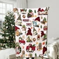 thumbnail image 2 of Christmas Gnome Blanket Gift for Boys Girls, Cute Christmas Throw Blanket Gifts for Teens Cookie Candy Decor Plush Soft Lightweight Flannel Fleece Christmas Tree Blankets for Sofa Bed 60x50In, 2 of 6