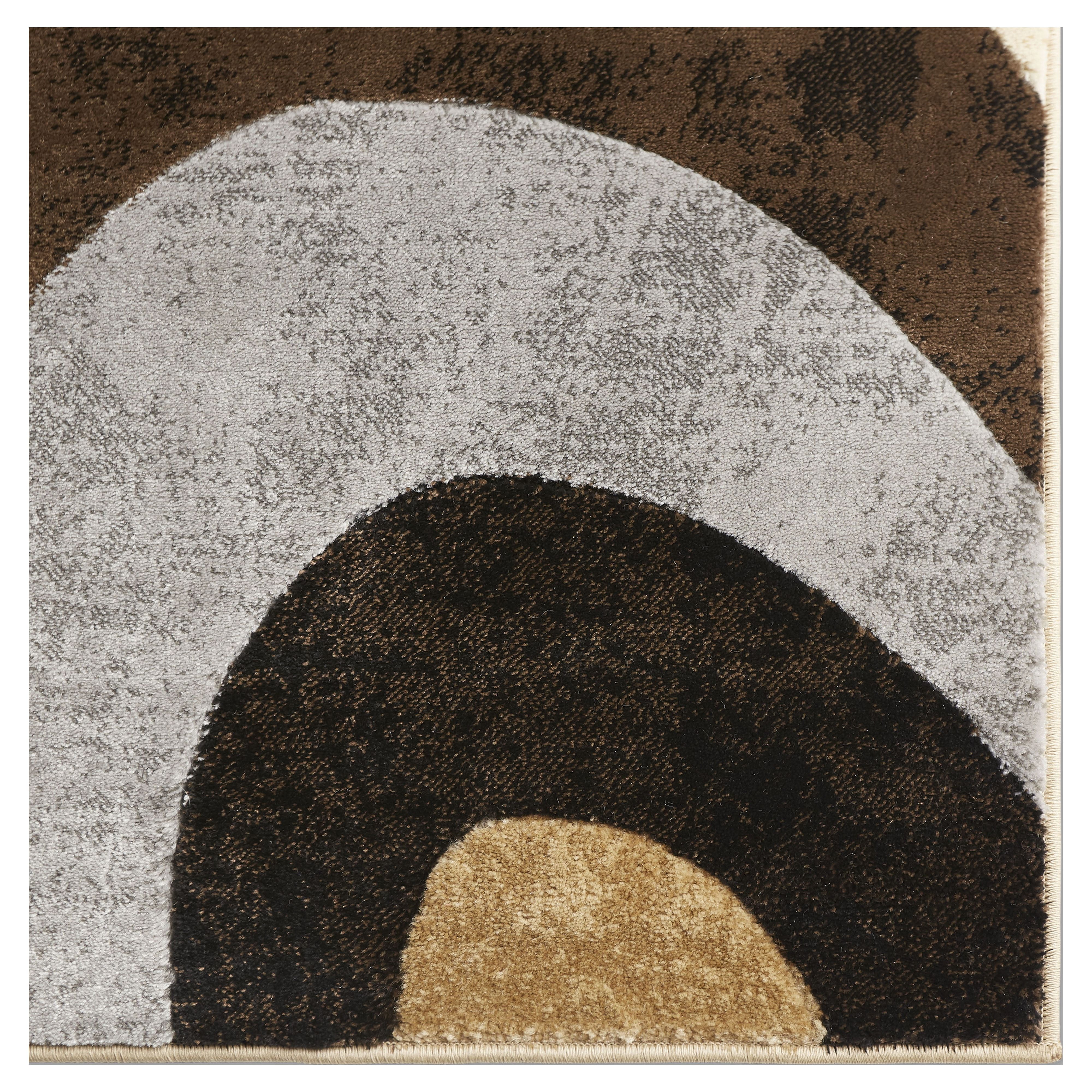 Home Dynamix Tribeca Slade Indoor Contemporary Abstract Area Rug, Brown/Grey, 7'10"x10'6"