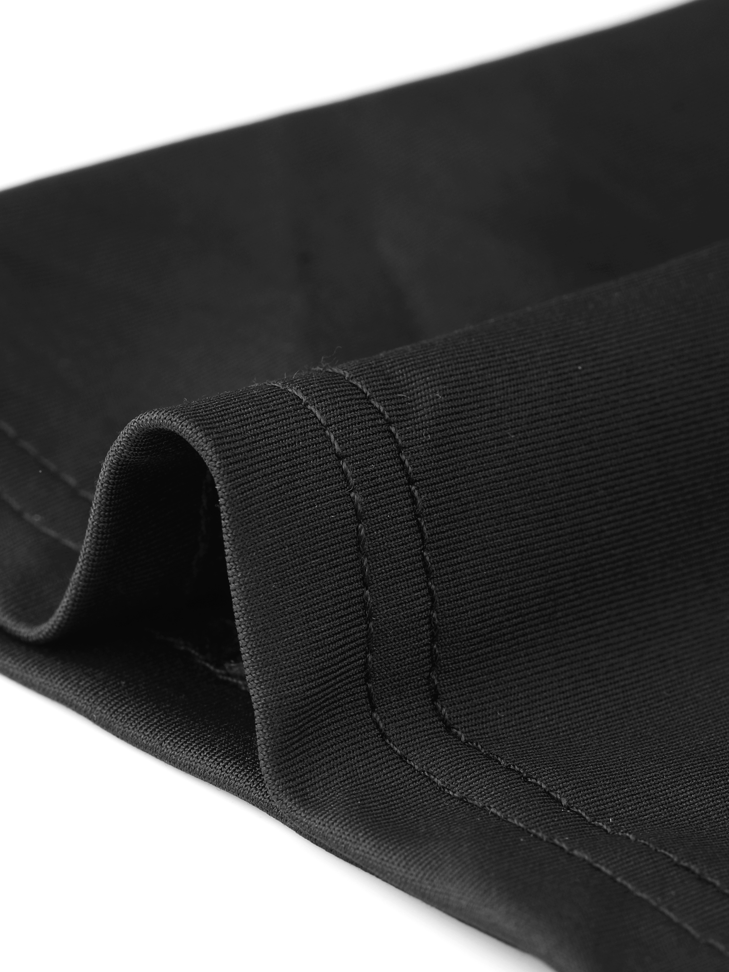 DARING DIVA Women's Summer Elastic Ruffle Hem Pleated Flowy Medium Black
