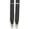 thumbnail image 2 of Harbor Bay by DXL Big and Tall Men's Stripe Y-Back Suspenders Boxed Set, Black/Grey, Fits 6�0" to 6�5�, 2 of 3