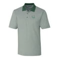 thumbnail image 2 of Men's Cutter & Buck Green Tulane Green Wave Big & Tall Forge Tonal Stripe Stretch Polo, 2 of 3