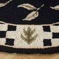 thumbnail image 3 of SAFAVIEH Vintage Posters Poster Animal Area Rug, Black/Ivory, 4' x 4' Round, 3 of 7