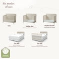 thumbnail image 3 of Little Seeds Little Seeds Sprig 6-in-1 Convertible Crib, Acorn, 3 of 13