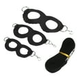thumbnail image 2 of Arnés para hámster, correa de cuero artificial para mascotas pequeñas, cuerda para hámster, planeadores de miel, ratas, color negro, 2 of 14