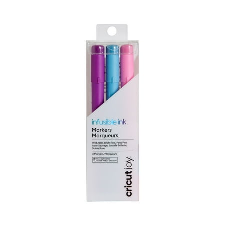 Cricut Joy™ Infusible Ink™ Markers 1.0, Wild Aster/Bright Teal/Party Pink (3 ct)