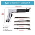 thumbnail image 1 of 3/4/7/8Pcs Pneumatic Tool Air Hammer Handheld Pistol Gas Air Shovels Small Rust Remover Cutting Drilling Air Chisel Tools ,Powerhouse Performance, 1 of 2
