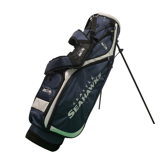 Seattle Seahawks Official NFL 34 inch x 10 inch Nassau Golf Stand Bag by Team Golf