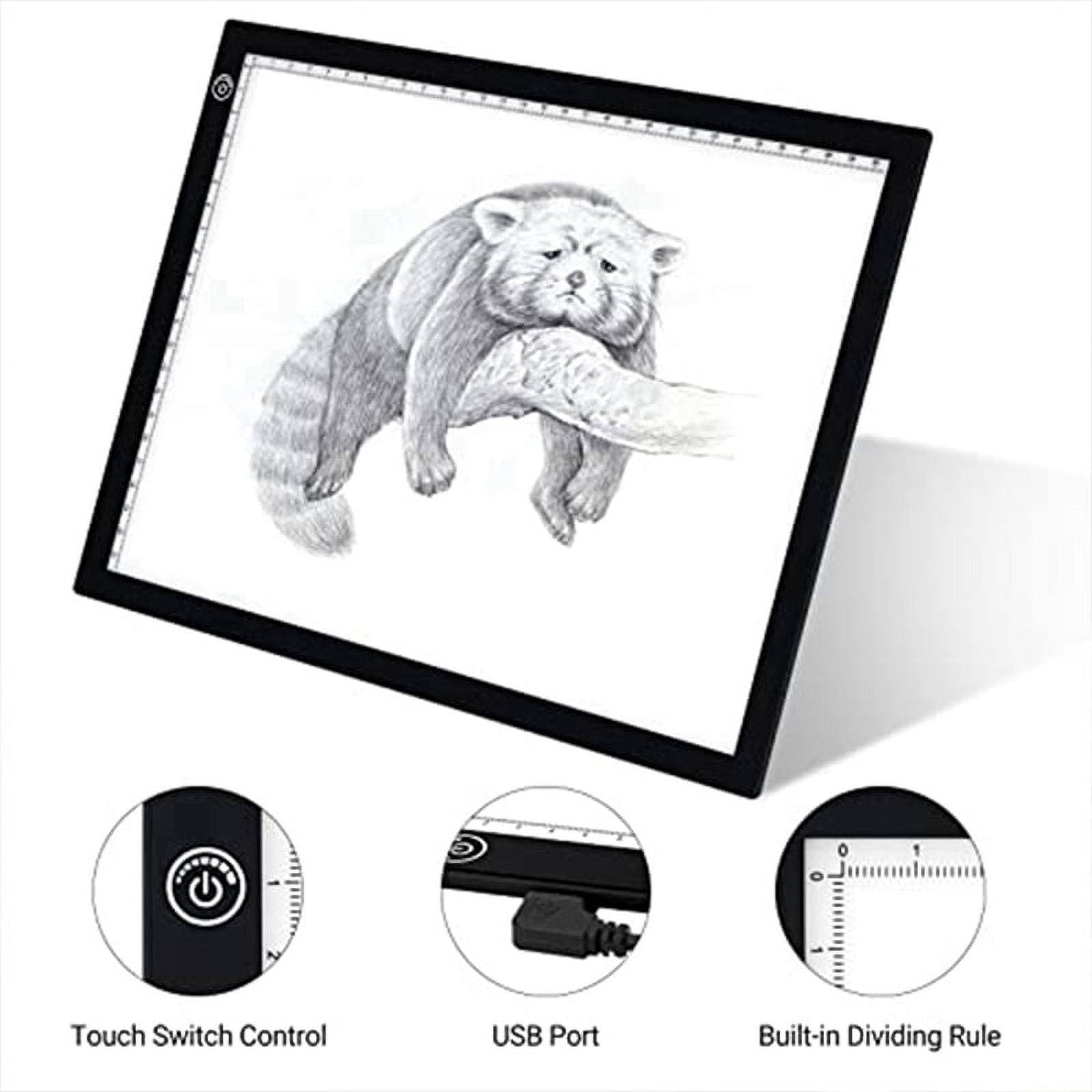 A4 LED Light Pad,USB Powered Drawing Board,Adjustable Brightness Tracing Box perfect for , Weeding Vinyl